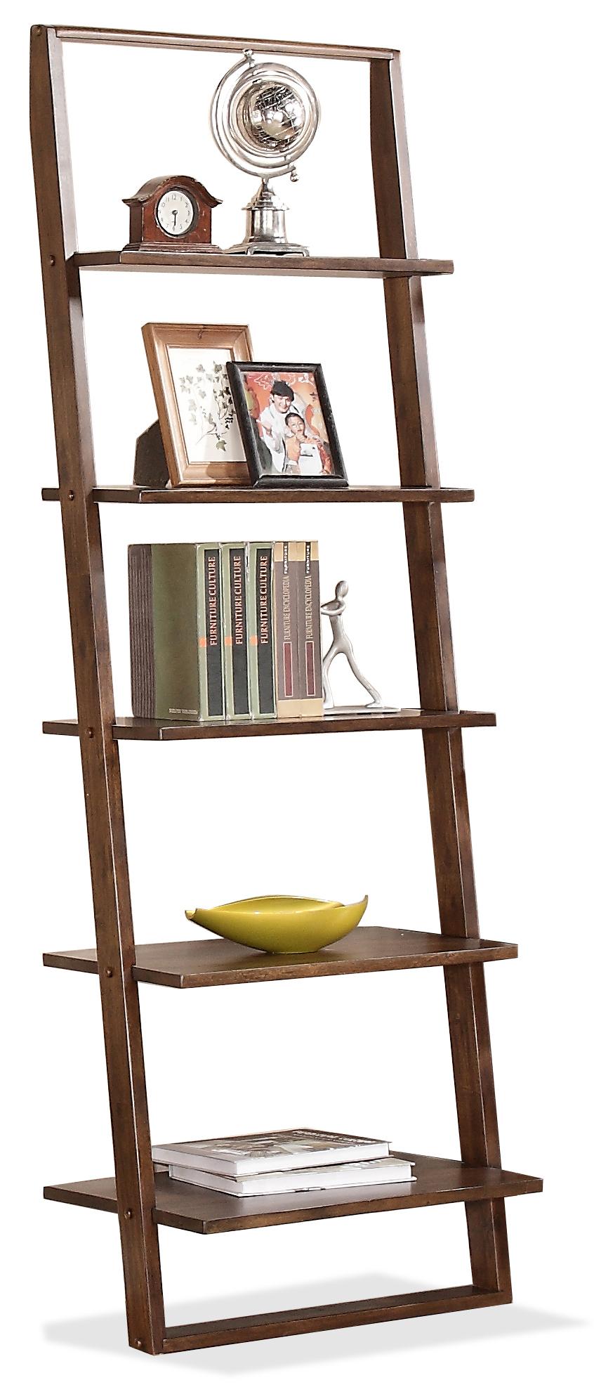 Riverside Furniture Lean Living Leaning Bookcase with 5 Shelves